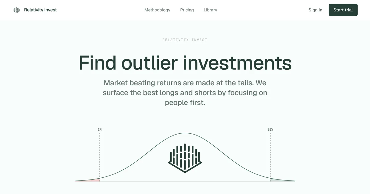 Screenshot of Relativity Invest